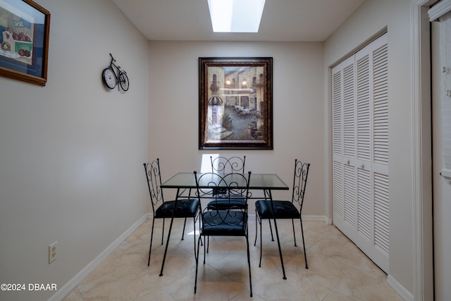 view of dining room