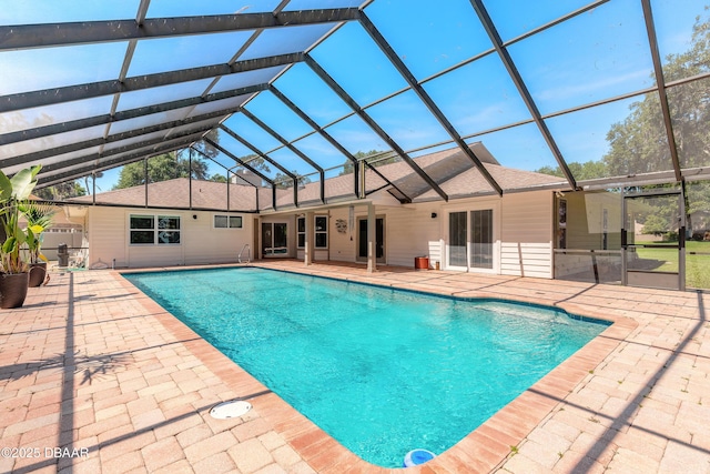 3931 Tano Dr, Ormond Beach, FL 32174 - outdoor pool with a patio and a lanai