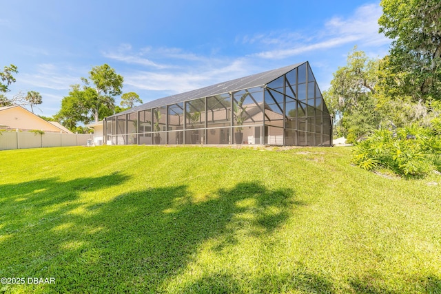 3931 Tano Dr, Ormond Beach, FL 32174 - view of yard featuring a lanai