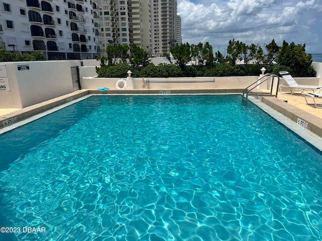 view of pool