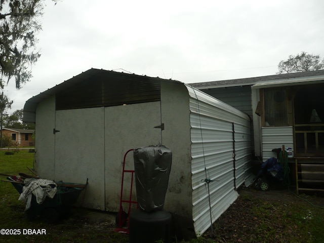 view of outbuilding