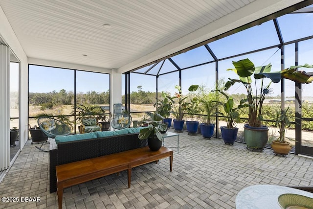 view of sunroom / solarium