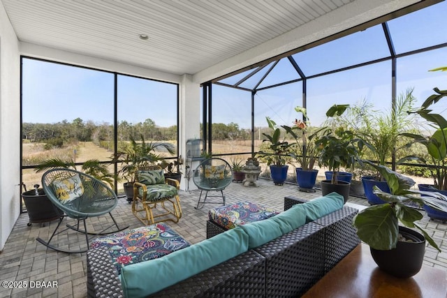 view of sunroom / solarium