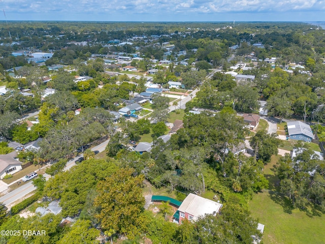 drone / aerial view with a residential view