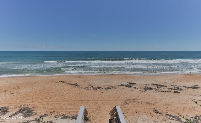 water view featuring a beach view