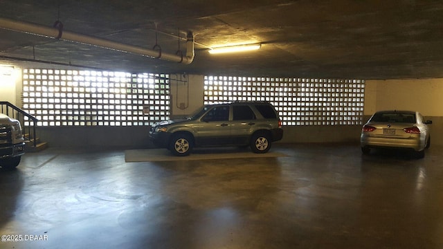 view of parking deck