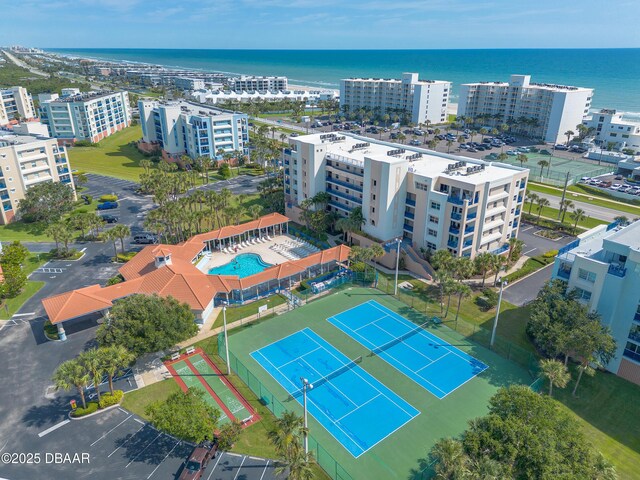 5300 S Atlantic Ave Unit 1-603, New Smyrna Beach, FL 32169 - view of urban area with apartment complex, a nearby body of water, and a pool area