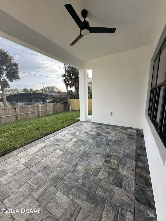 142 Sandpiper Ridge Dr, Ormond Beach, FL 32176 - view of patio with ceiling fan