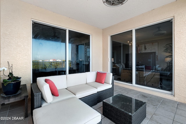 view of patio / terrace featuring an outdoor hangout area