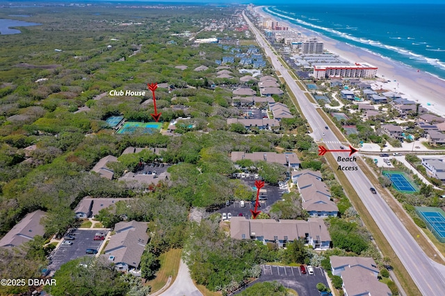 4405 Sea Mist Dr Unit 218, New Smyrna Beach, FL 32169 - aerial view of property and surrounding area featuring expansive coastline