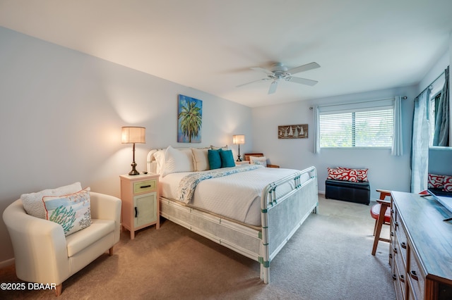 4405 Sea Mist Dr Unit 218, New Smyrna Beach, FL 32169 - carpeted bedroom with a ceiling fan