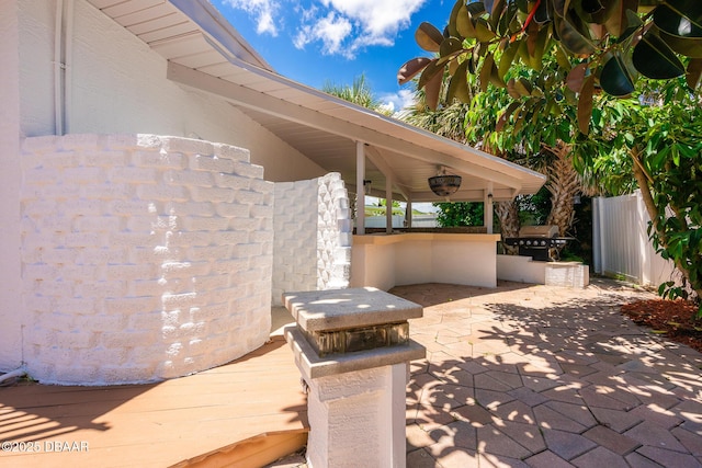 46 Oceanview Ave, Ponce Inlet, FL 32127 - view of patio featuring area for grilling