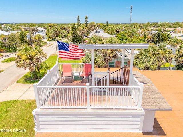 46 Oceanview Ave, Ponce Inlet, FL 32127 - view of wooden terrace