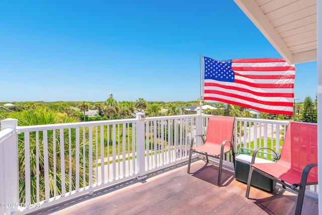 46 Oceanview Ave, Ponce Inlet, FL 32127 - view of wooden deck