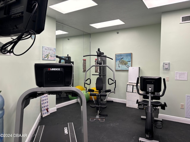 view of exercise room