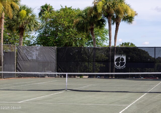 156 Holly Hill Ct, New Smyrna Beach, FL 32168 - view of tennis court