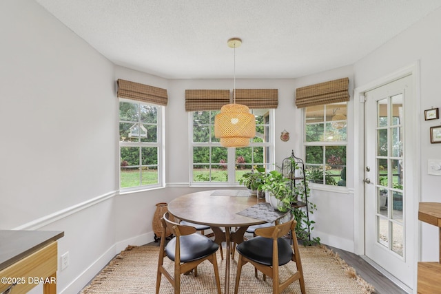 113 Bridgehaven Dr, Palm Coast, FL 32137 - dining area with light wood-style flooring and a textured ceiling