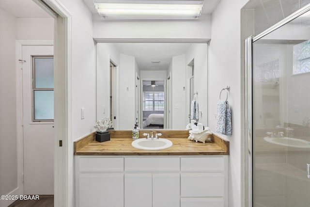 113 Bridgehaven Dr, Palm Coast, FL 32137 - ensuite bathroom featuring vanity and a shower stall