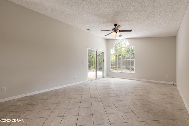 19 Meadow Ridge Vw, Ormond Beach, FL 32174 - spare room with ceiling fan and a textured ceiling