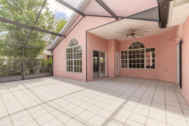 19 Meadow Ridge Vw, Ormond Beach, FL 32174 - unfurnished sunroom featuring lofted ceiling