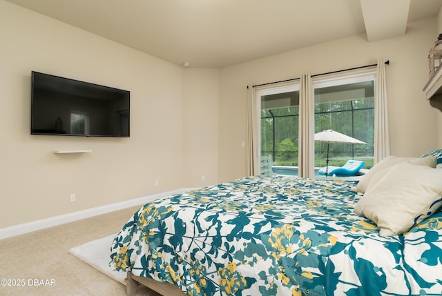 150 Portofino Blvd, New Smyrna Beach, FL 32168 - carpeted bedroom with access to exterior and baseboards
