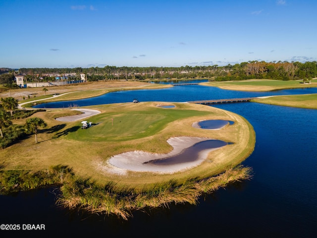 150 Portofino Blvd, New Smyrna Beach, FL 32168 - drone / aerial view of a nearby body of water and a golf course