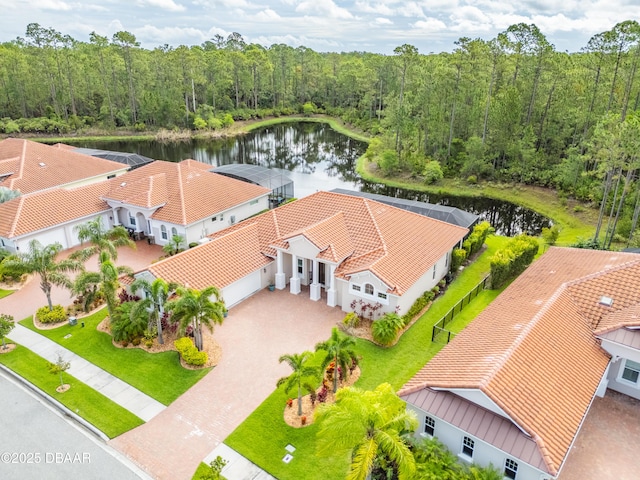 150 Portofino Blvd, New Smyrna Beach, FL 32168 - aerial view of property and surrounding area featuring a large body of water