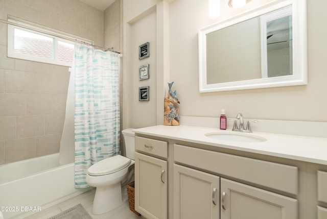 150 Portofino Blvd, New Smyrna Beach, FL 32168 - full bath with vanity, shower / tub combo with curtain, and tile patterned floors