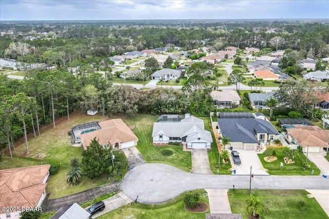 aerial view featuring a residential view