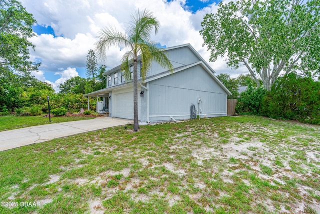 1197 Southfork Ct, Port Orange, FL 32129 - view of side of property with a garage and driveway