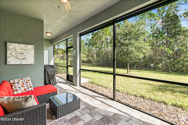 view of sunroom