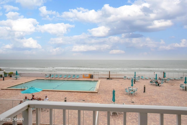 3043 S Atlantic Ave Unit 204, Daytona Beach Shores, FL 32118 - water view featuring nearby beach