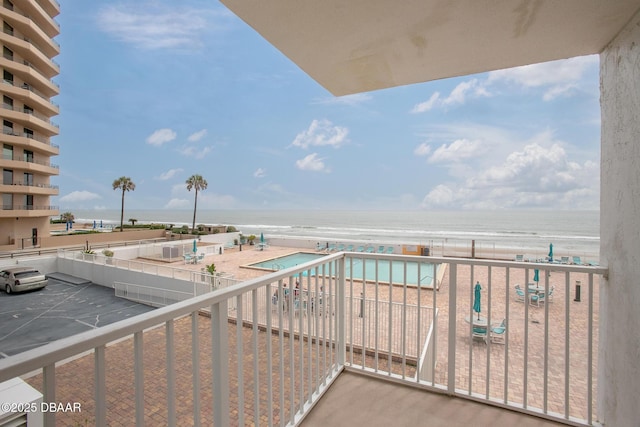 3043 S Atlantic Ave Unit 204, Daytona Beach Shores, FL 32118 - balcony with a water view