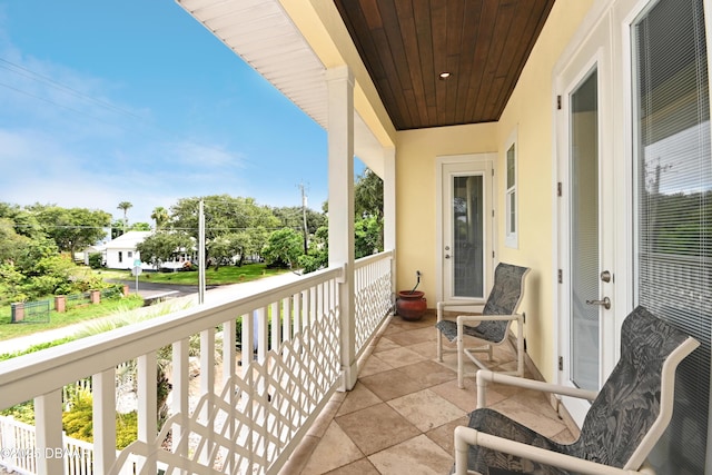 view of balcony