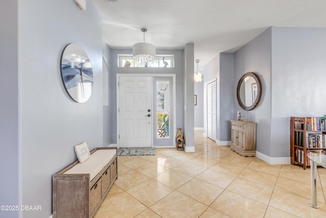 view of tiled entryway