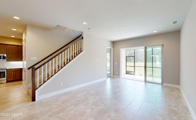 view of unfurnished living room