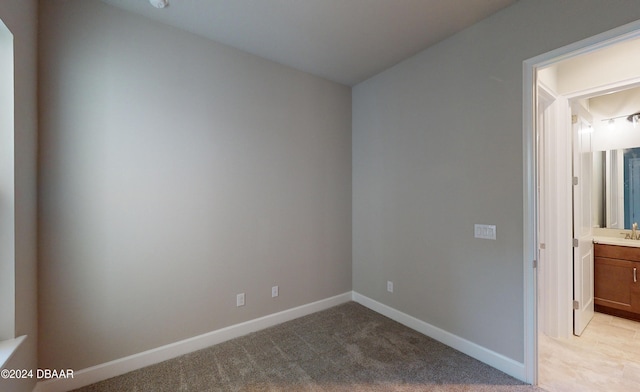 view of carpeted empty room