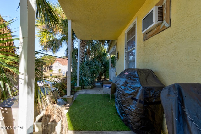 421 N Peninsula Dr, Daytona Beach, FL 32118 - view of yard with a wall mounted AC