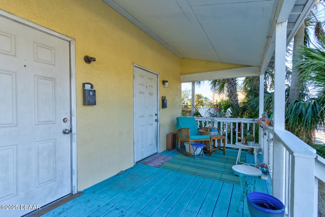 421 N Peninsula Dr, Daytona Beach, FL 32118 - view of wooden terrace