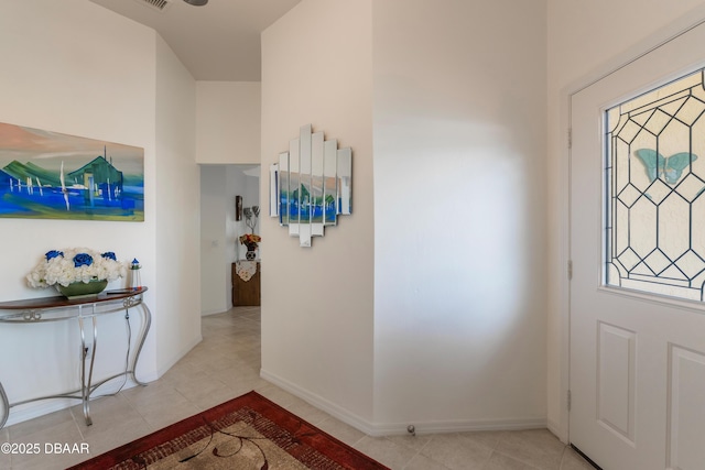 414 Long Cove Ct, Ormond Beach, FL 32174 - foyer entrance with tile patterned flooring