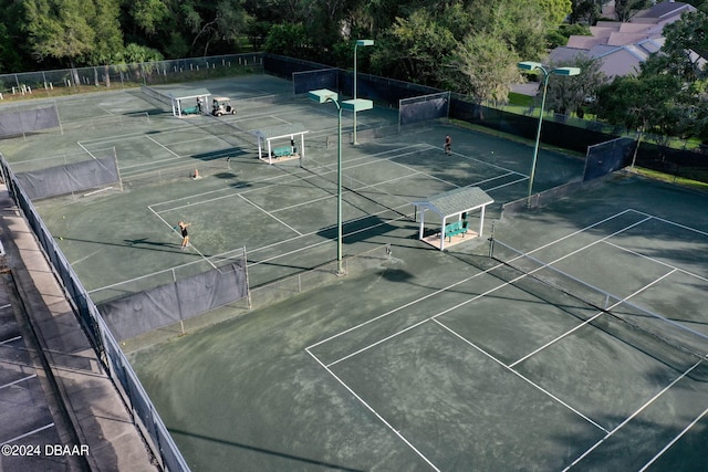 view of tennis court