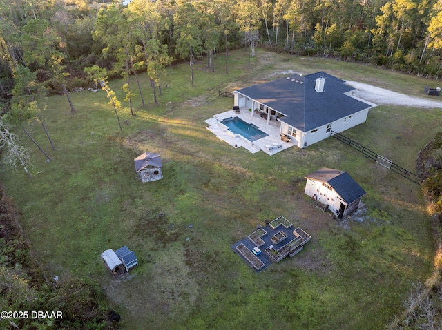 birds eye view of property