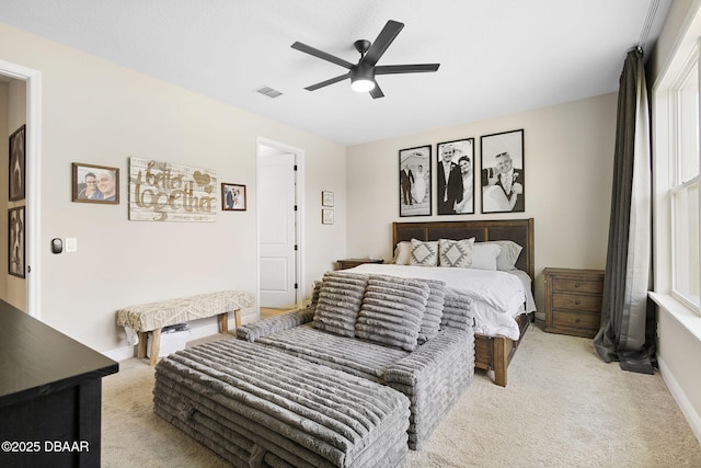 1602 Killian Drive Ne, Palm Bay, FL 32905 - bedroom with light colored carpet and a ceiling fan