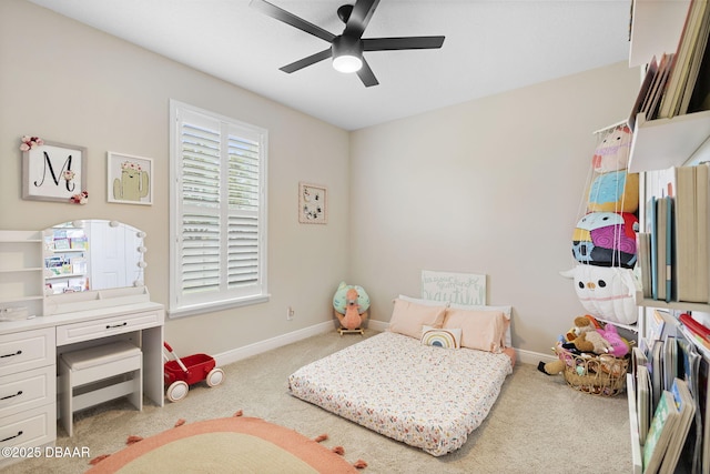 1602 Killian Drive Ne, Palm Bay, FL 32905 - bedroom with carpet flooring and a ceiling fan