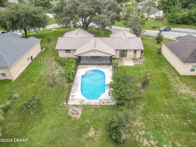 birds eye view of property