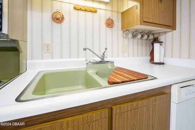 details featuring dishwasher and sink