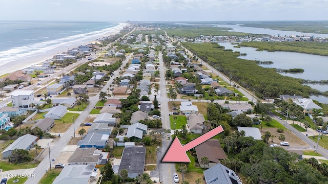 4245 Cardinal Blvd, Port Orange, FL 32127 - aerial view featuring a water view, a residential view, and a view of the beach