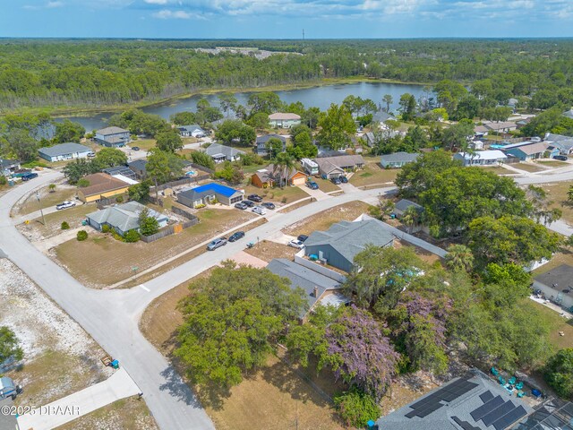 198 Heather Lane Dr, Deltona, FL 32738 - aerial view of residential area featuring a large body of water