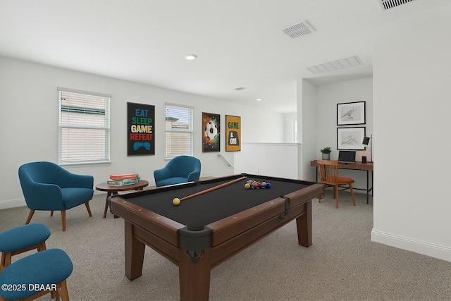 288 Links Terrace Blvd, Daytona Beach, FL 32124 - game room with carpet flooring, billiards, and recessed lighting