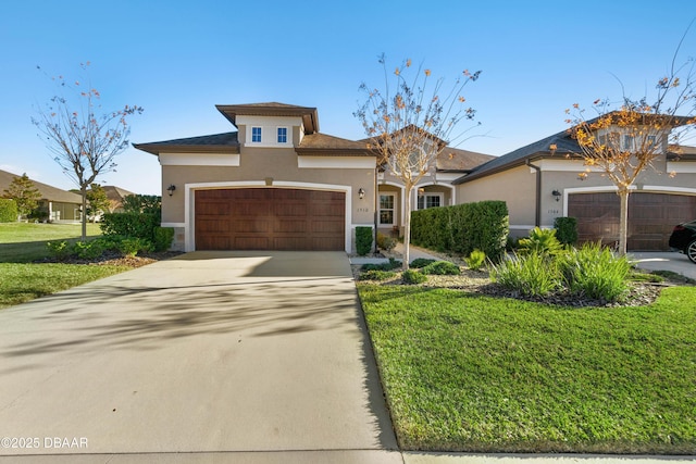 view of front of property featuring a front yard